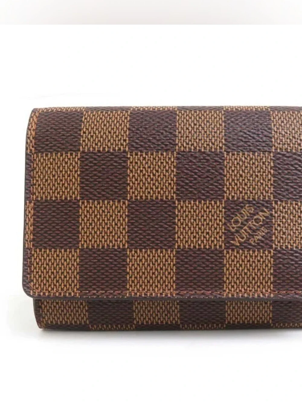 Like New!!! Louis Vuitton Damier Ebene Envelope Card Holder CASE